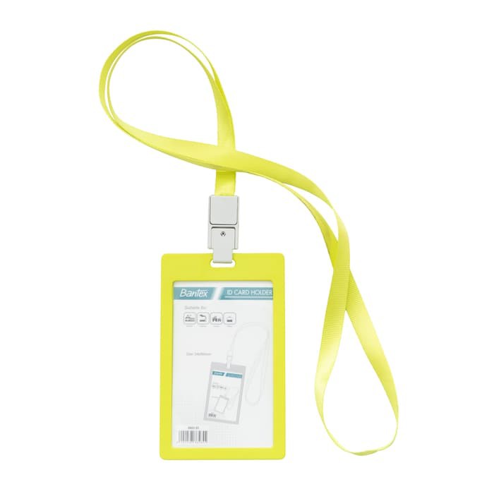 

Bantex ID Card Holder Larnyard 54x90mm Portarit Lime #8865 65 / Name Tag Kantor Sekolah - Satuan