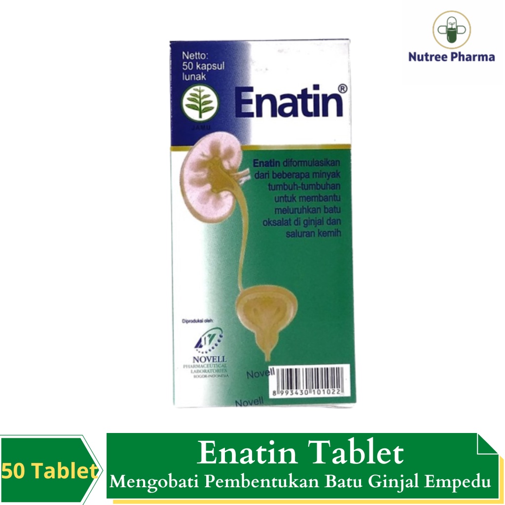 ENATIN BOTOL ISI 50 OBAT BATU GINJAL