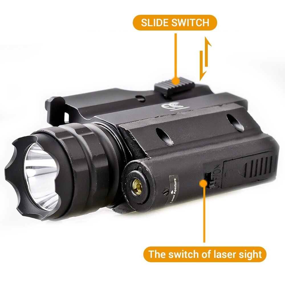 Senter Laser Senapan Senter Laser Quick Release Rail Mount + Laser