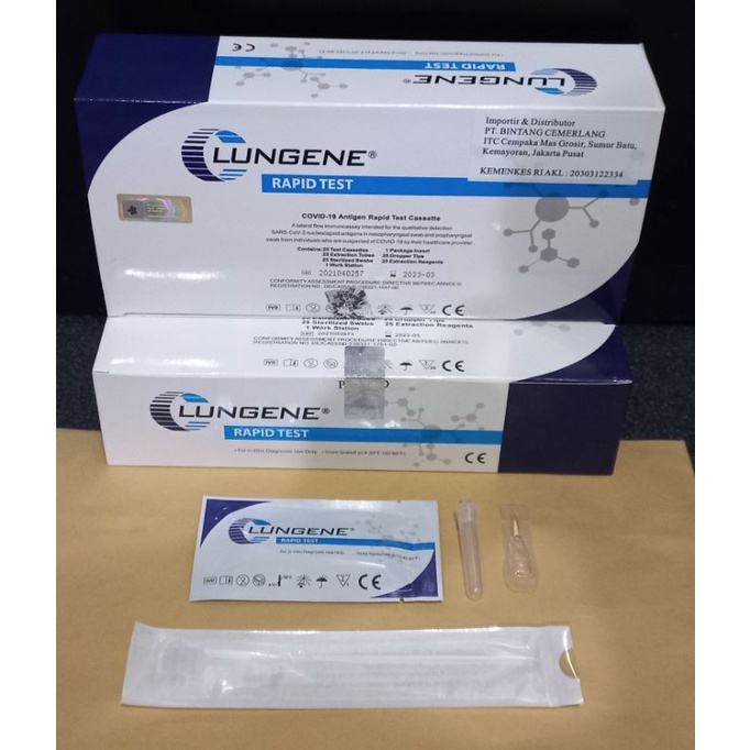 Alat swab test lungene clungene 100% ORIGINAL IZIN KEMENKES