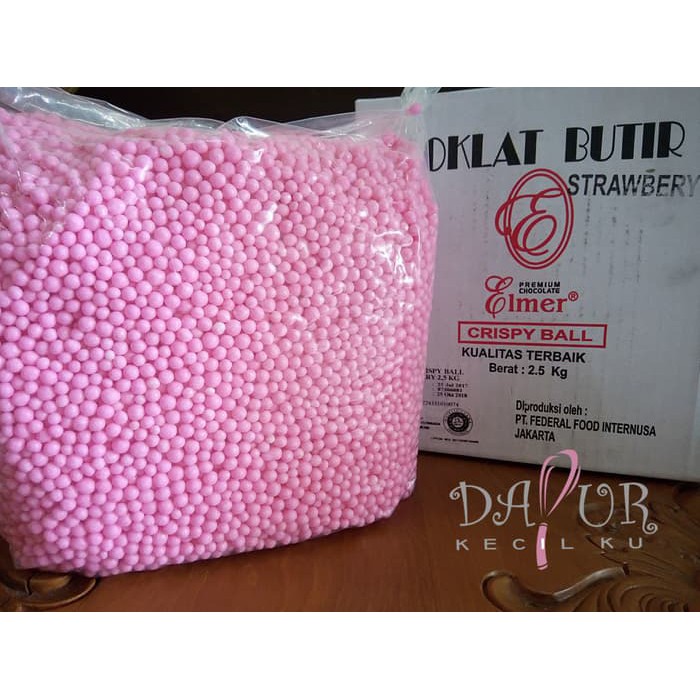 

CRISPY BALL 250 GR ELMER / STRAWBERRY / DARK / VANILLA DLL - HITAM