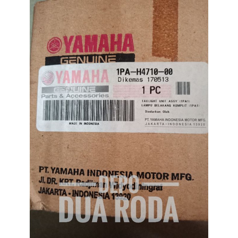 CUCI GUDANG  LAMPU STOP BELAKANG SET VIXION NEW (ORIGINAL) - 1PA-H4710-00