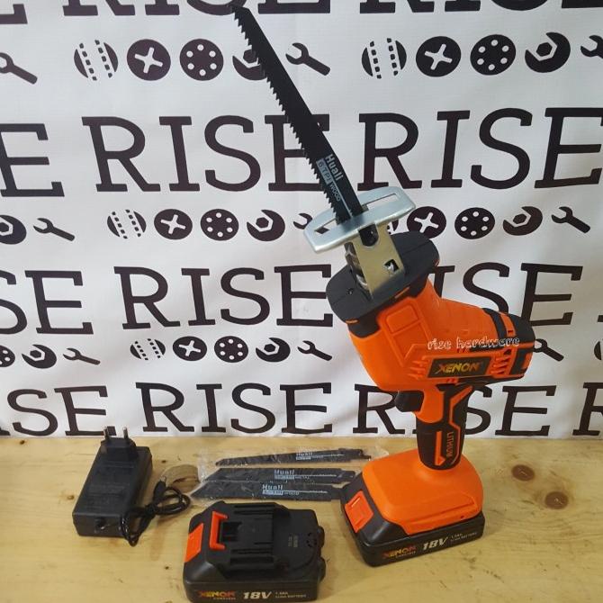 Mesin gergaji potong baterai cordless reciprocating saw xenon cdrs1845 Termurah