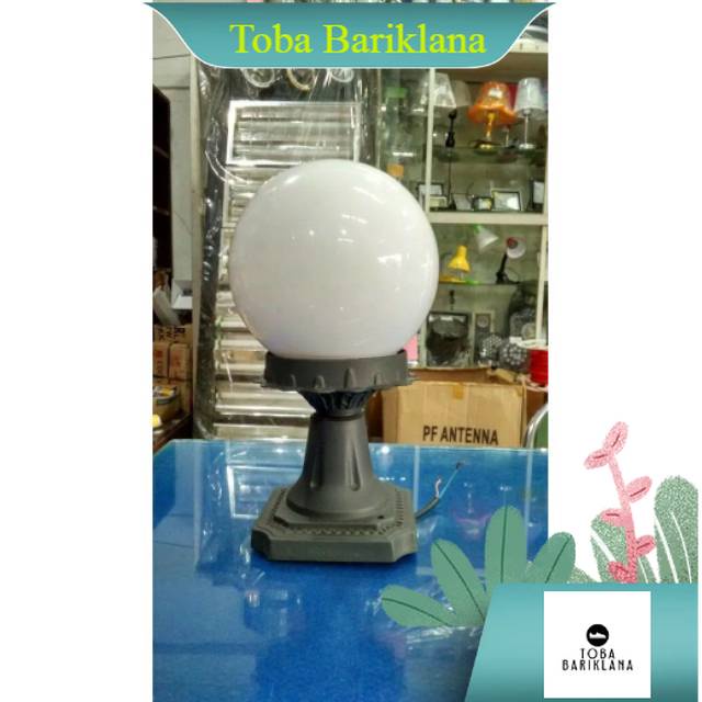 Lampu taman pilar pagar bulat out door dengan tiang