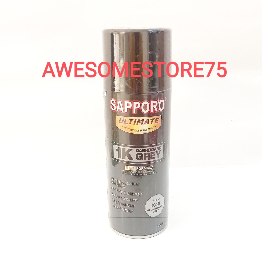 SAPPORO ULTIMATE *** K40 1K GREY DASHBOARD COATING Abu Abu Cat Semprot