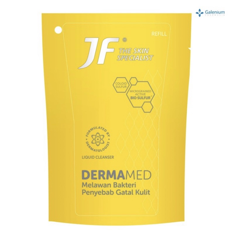 JF dermamed pouch 200 ml refill ( sabun antibakteri gatal kulit )