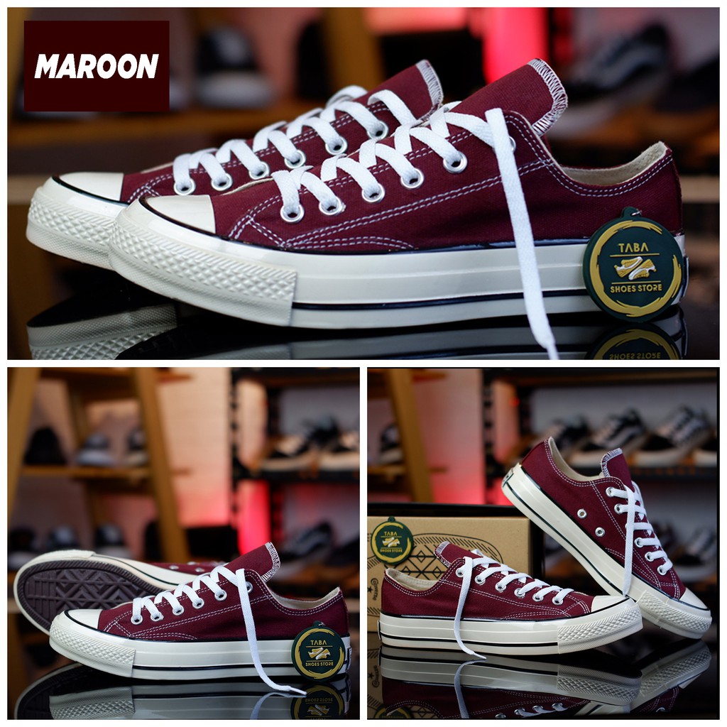 (BISA COD) SEPATU 70s LOW MAROON PREMIUM SNEAKERS PRIA WANITA IMPORT