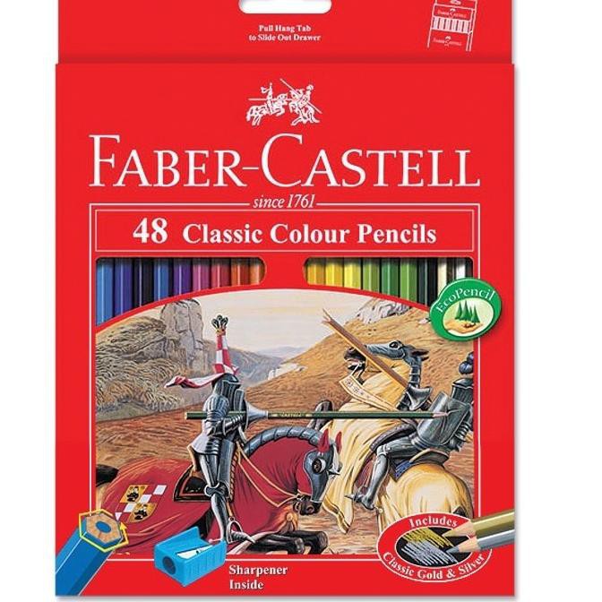 

Tidak's diragukanh Pensil Warna Faber Castell 48 Warna Panjang Classic G64G1 ..!