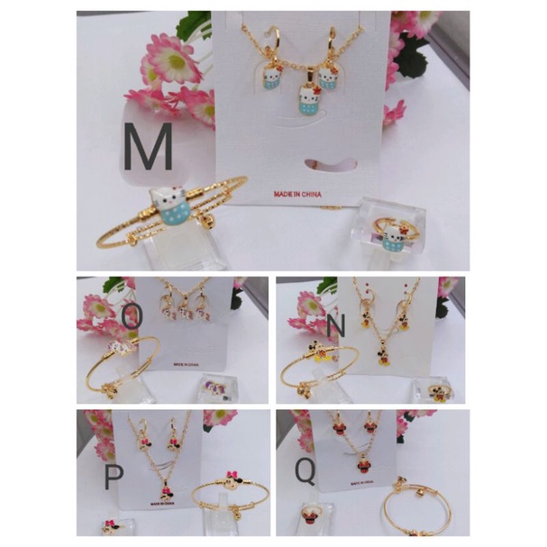 Nsdr008 xuping set anak anak lapis emas