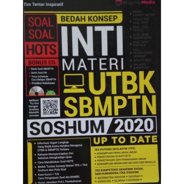 Buku UTBK SBMPTN SOSHUM/2020/Buku Bekas/Preloved Ori