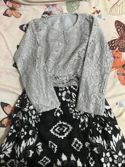 Maura Couple - Sania Ruffle Batik Couple Ori Ndoro Jowi Dnt Garansi Termurah Shopee - Kebaya Modern