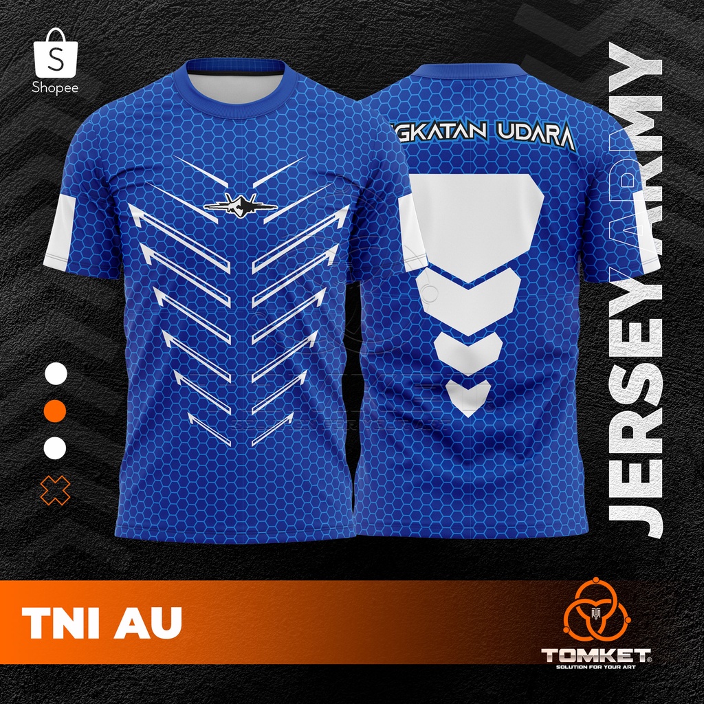 Baju Jersey Full Printing TNI AU-7
