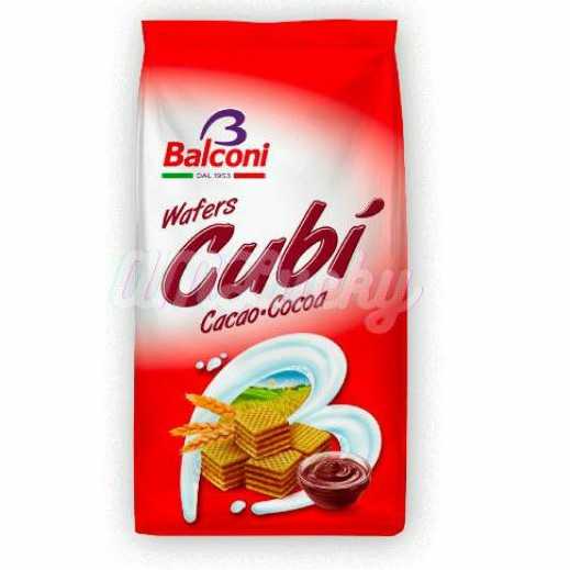 

Balconi Wafer Cubi Cacao 250gr