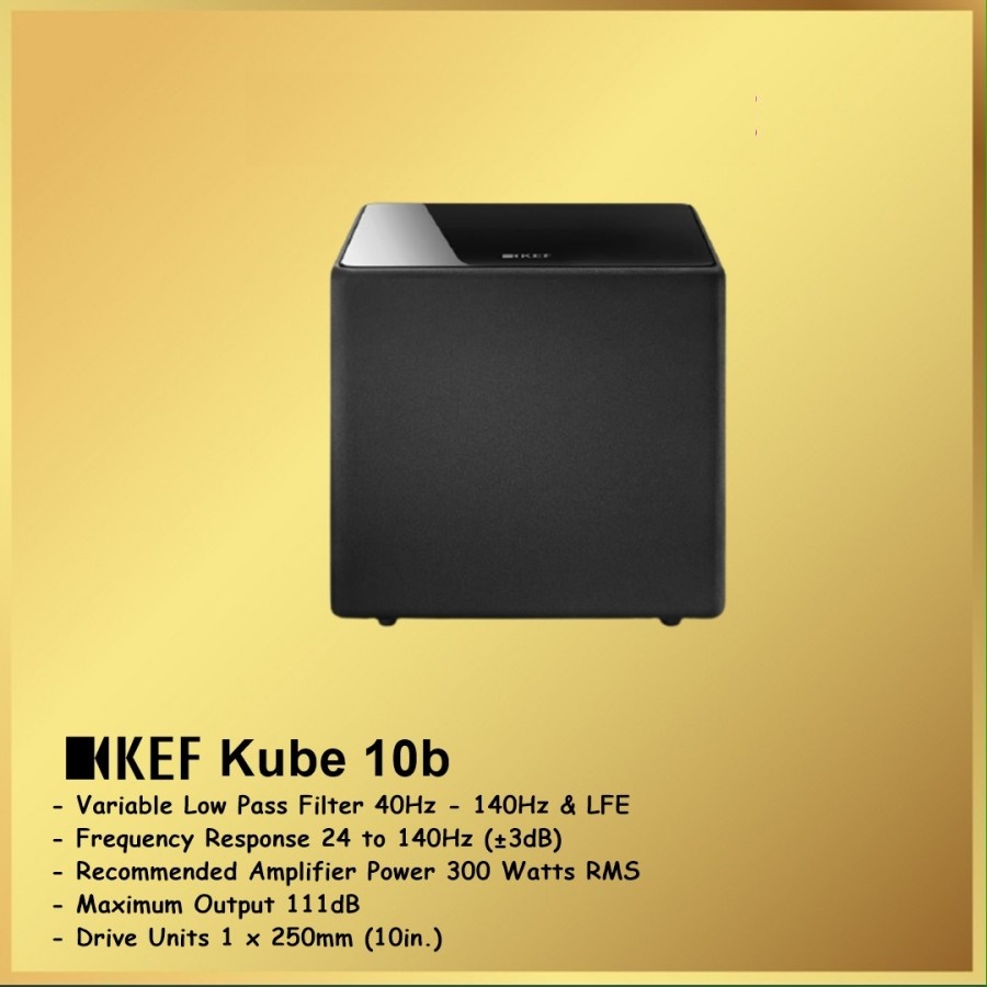 KEF Kube 10B Subwoofer 10 inc Bass Driver Active Subwoofer Kube10b