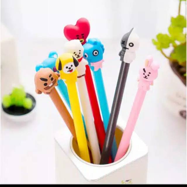 

PULPEN KARAKTER BT21 BTS Pena Pulpen Gel Cair