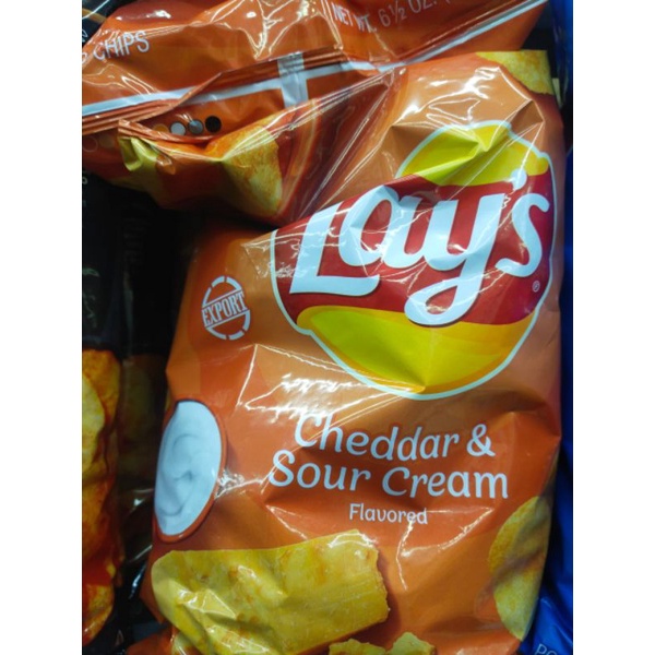 

SNACK IMPORT LAYS CHEDDAR & SOUR CREAM