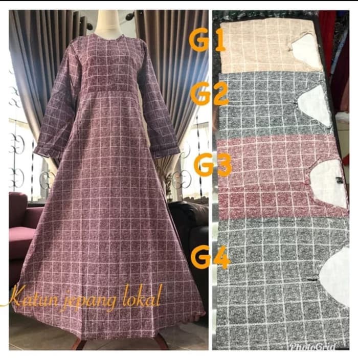  Gamis  Wanita Syari  Premium Nandia syari  Set Khimar 