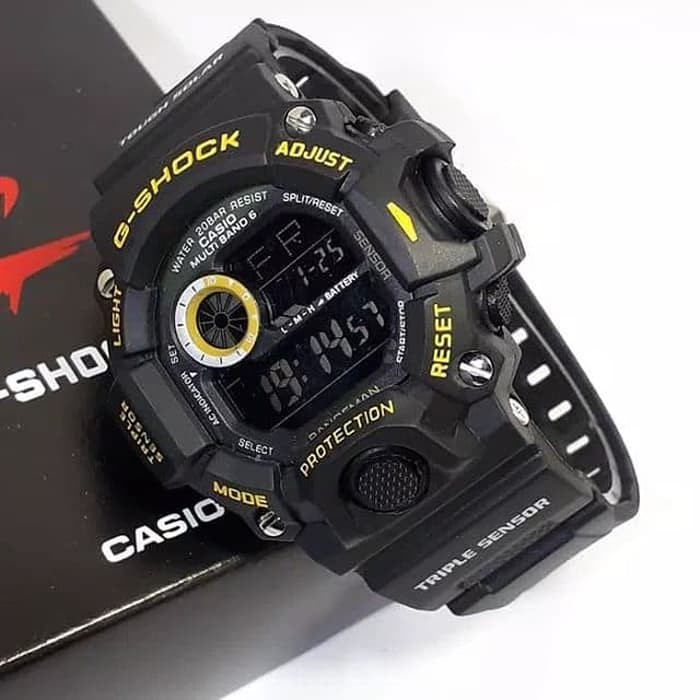 Jam Tangan Digital Gshock GW9400 Rangeman Water Resist - Hitam Gold