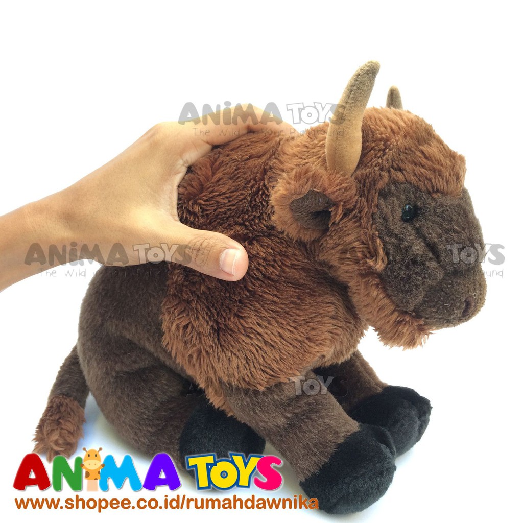 Boneka Hewan Bison Animatoys Swi080 Shopee Indonesia