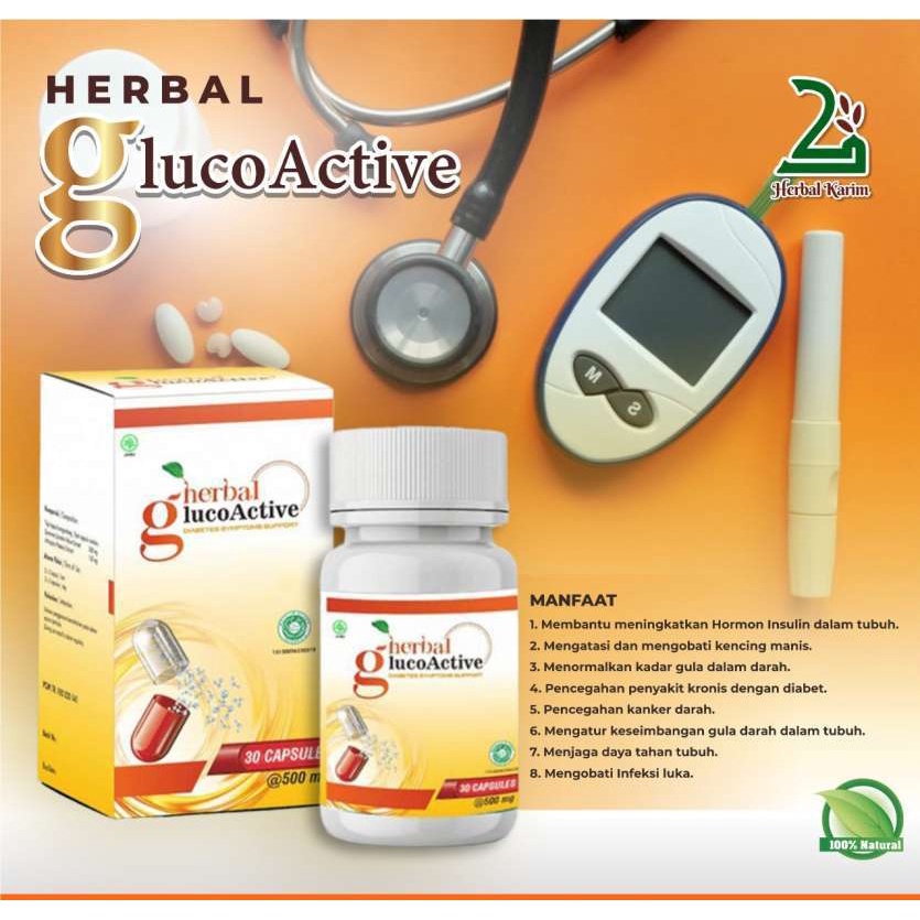 

GLUCOACTIVE ASLI 100% ORIGINAL - OBAT DIABETES SUPLEMEN HERBAL GLUCO