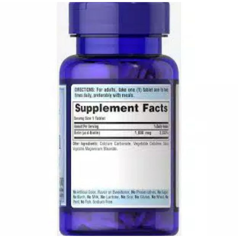 puritans pride biotin 1000mcg