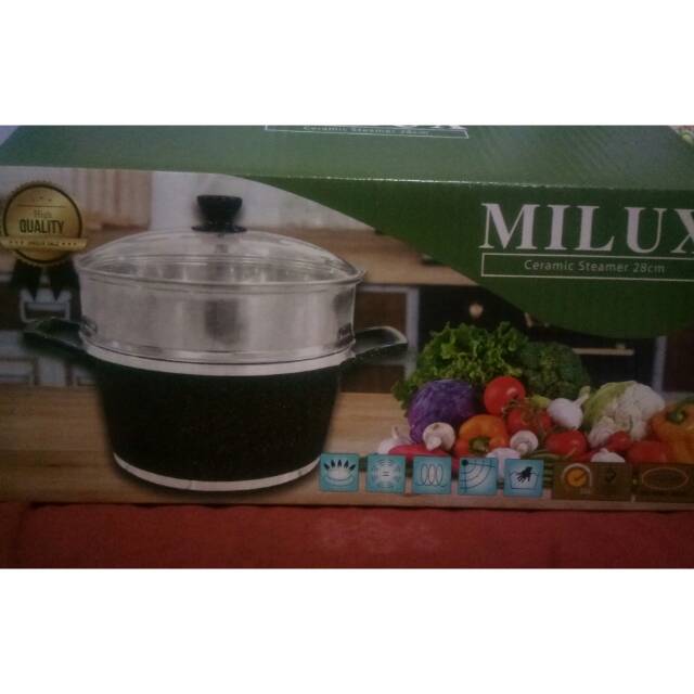 Milux ceramic steamer 28cm (MCS)