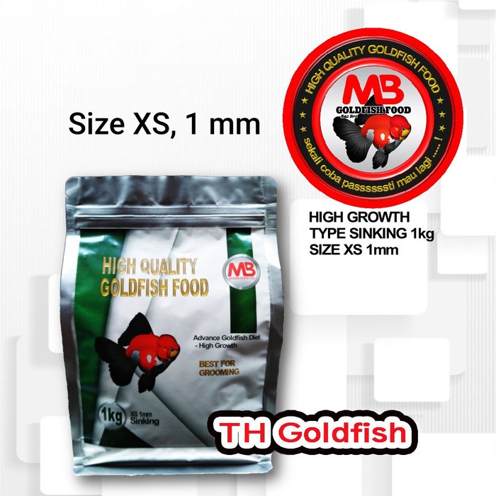 ds01tr Mb Food Hi Growth Size Xs (1 Mm) 1 Kg. Makanan Ikan Rfr201