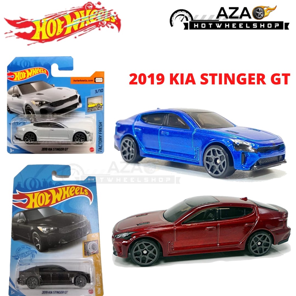 Diecast Hot Wheels 2019 KIA STINGER GT HW Merah Biru Silver Hitam Reguler Hotwheels Mobil Mainan