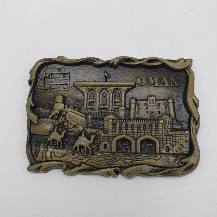 3D LOGAM Souvenir Negara magnet Kulkas Tempelan OMAN timur tengah