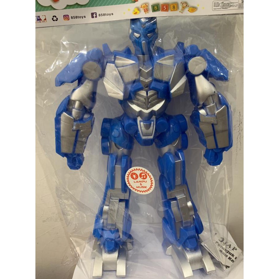 Mainan robot JUMBO transformer optimus prime bumblebee nyala suara