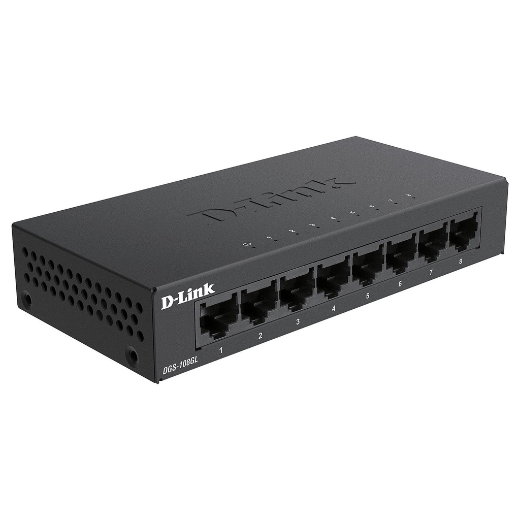 D-Link DGS-108GL 8 Port Gigabit Metal Case Unmanaged Switch DGS-108 GL