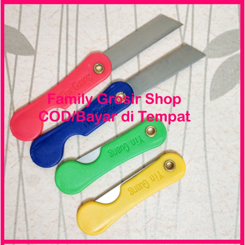 Cutter Lipat / Pisau Cutter Kecil Lipat / Cutter Mini Warna