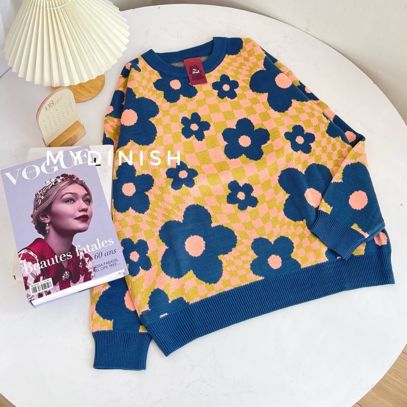 Angely flowery Oversize - Atasan Blouse Wanita
