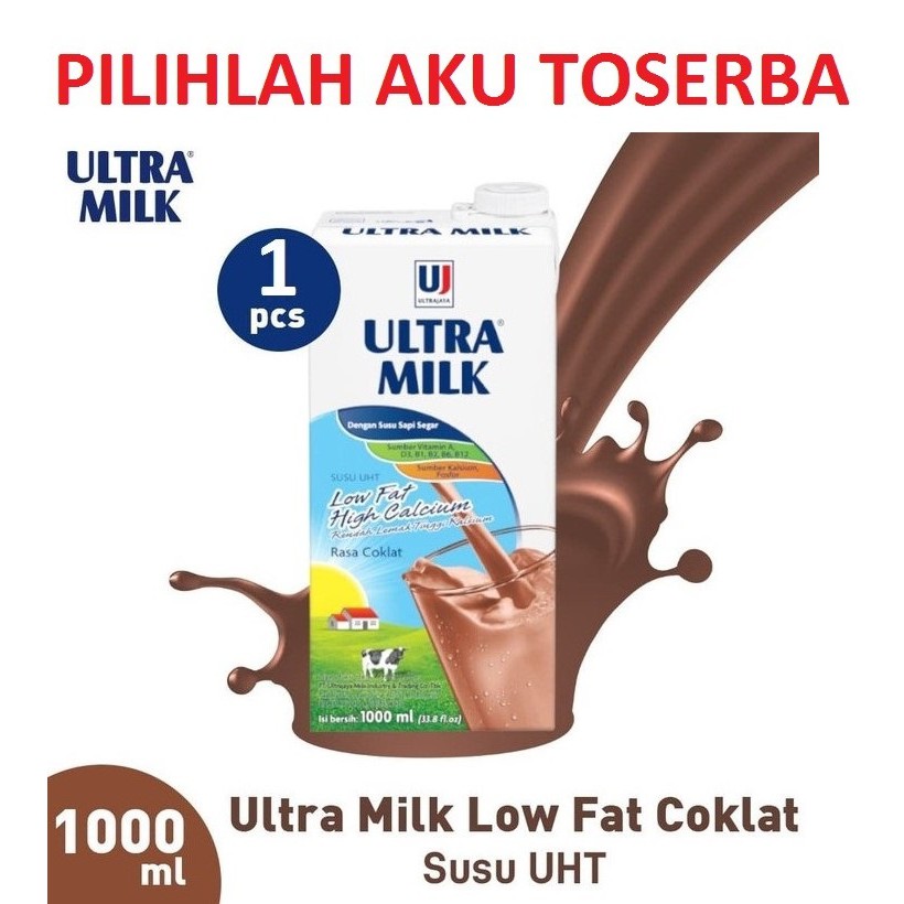 SUSU ULTRA LOW FAT COKLAT COKELAT 1 LITER 1000 ML - ( HARGA SATUAN )