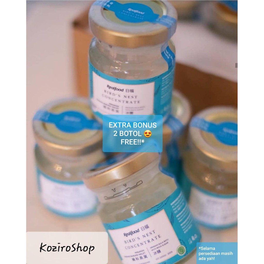 

Realfood Stay Fit - Minuman Kesehatan Sarang Burung Walet Asli Isi 12 Btl