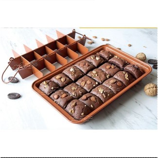 Loyang Brownies Sekat Bongpas Anti Lengket Removable Loose Bottom