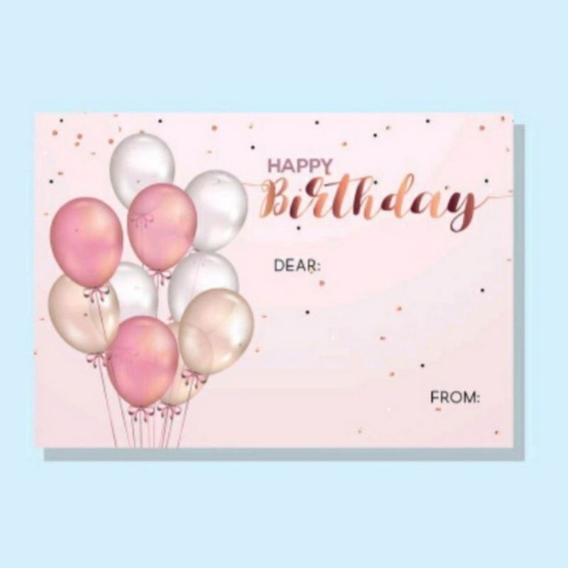 Jual REQUEST KARTU UCAPAN HAPPY BIRTHDAY / SELAMAT ULANG TAHUN | Shopee