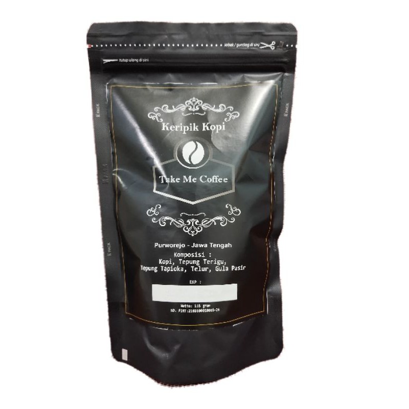 

Cemilan makanan ringan kripik keripik kopi robusta 85 gram