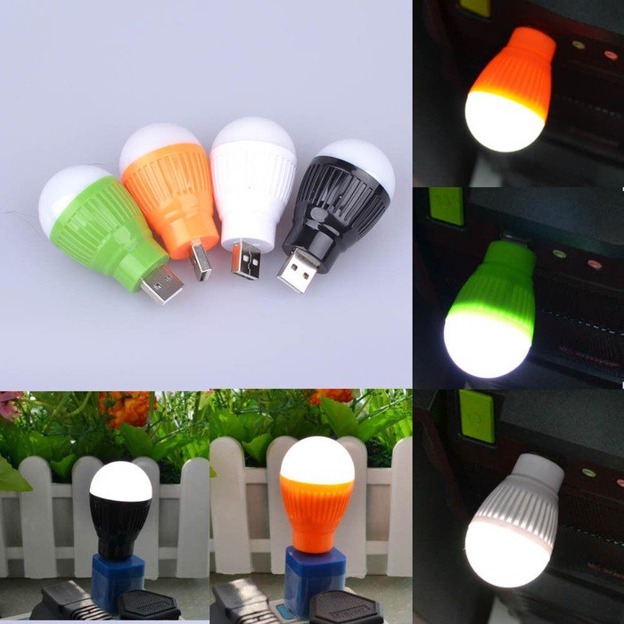 Emergency Bohlam Mini USB LED Bulb BALL LIGHT lampu Powerbank Senter
