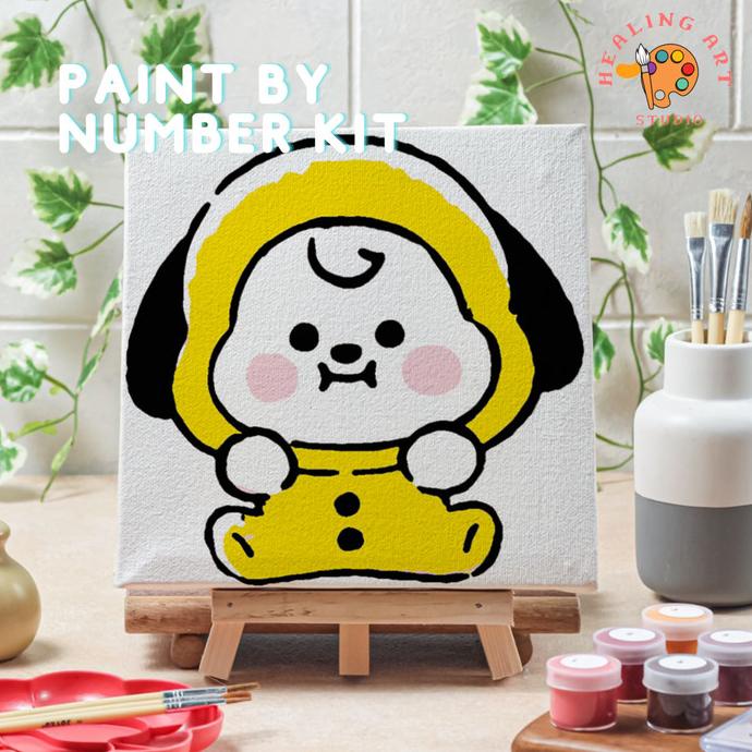 

Paint By Number Lukisan Bts Bt21 Canvas 20X20 Cm