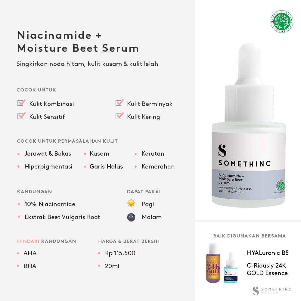 SOMETHINC Niacinamide | sabi | aha bha | Retinol | Game Changer | Glow Maker | Supple | Jelly | B5