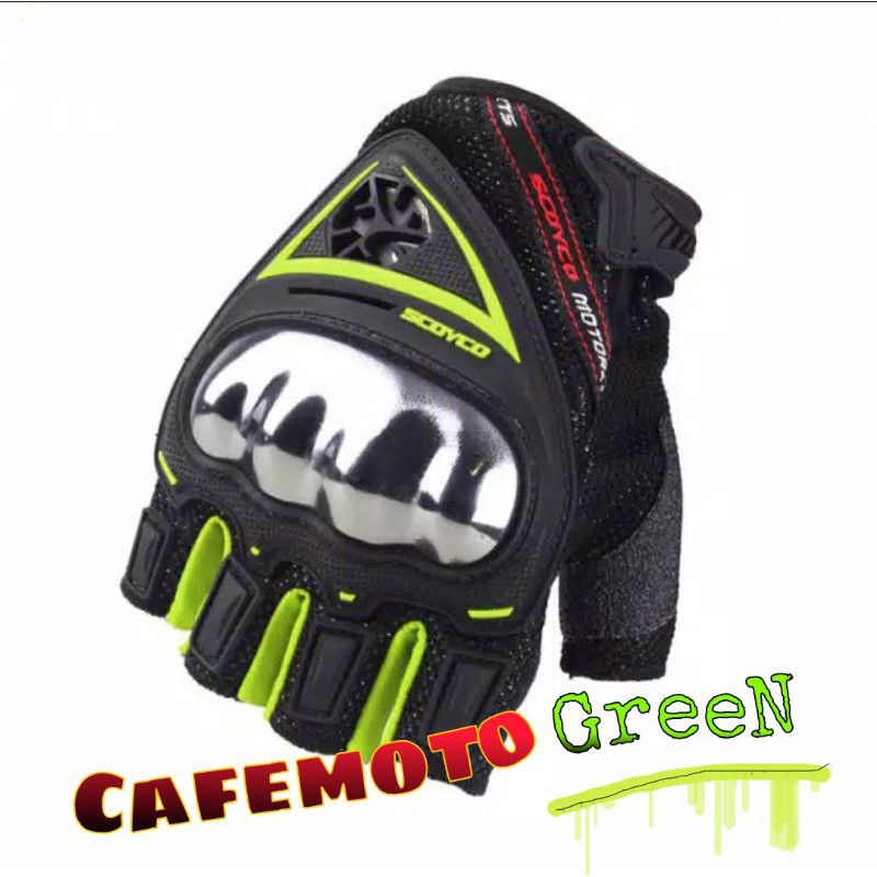 Sarung Tangan Scoyco MC44D Gloves MC-44D Half Finger Jari Pendek Setengah
