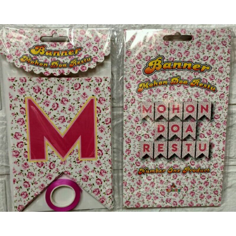 BANNER MOHON DOA RESTU/BACKDROP/BANNER TULISAN MOHON DOA RESTU