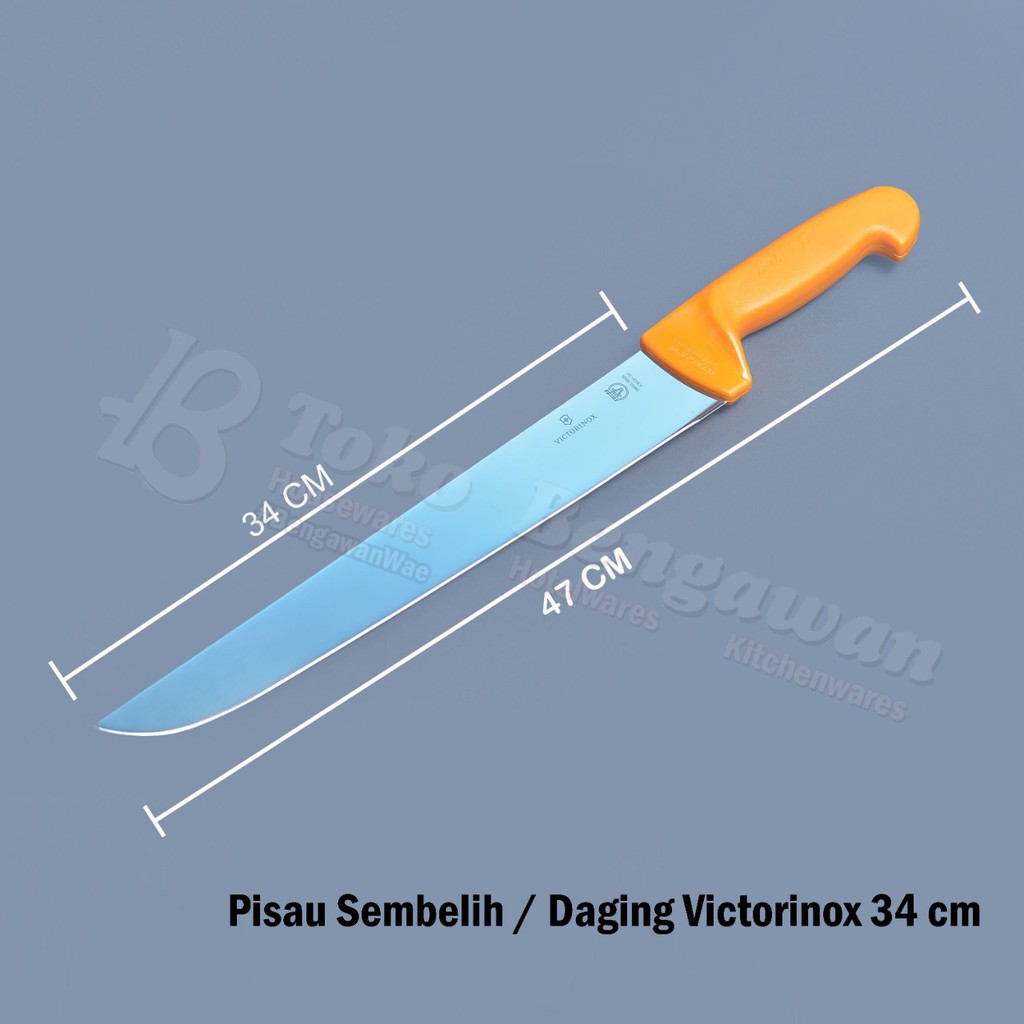 Pisau Daging / Sembelih VICTORINOX Swibo 34cm 5.8431.34 SWIBO Butcher Knife 5.8431.34