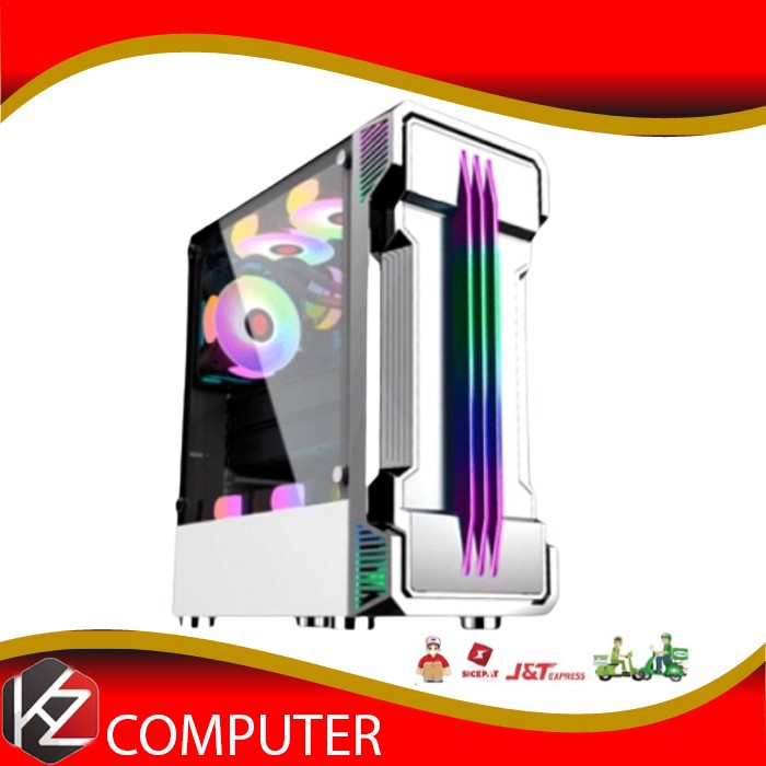 Casing Simbadda BattleGround 08 - ATX, mATX Tempered Glass Gaming Case