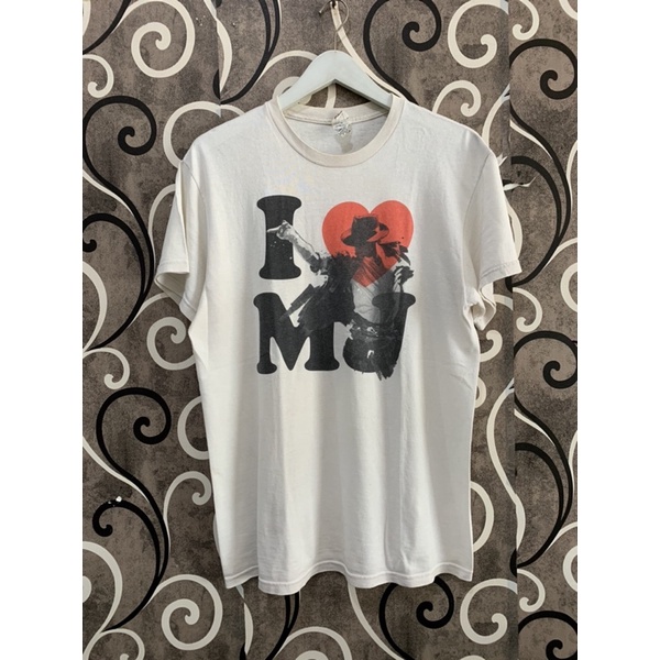 kaos michael jackson vintage band second
