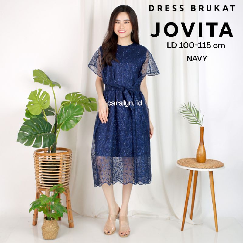 DRESS BRUKAT PESTA MURAH MEWAH JOVITA CALISTA