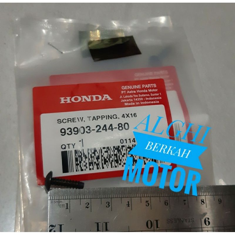 Baut Screw Tapping 4x16 panjang Original Honda 93903-24480