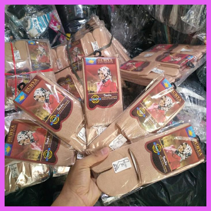 TERMURAH KAOS KAKI MUSLIMAH KUALITAS GRESS COKELAT POLOS