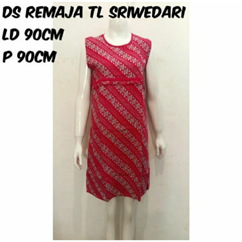 DASTER SRIWEDARI REMAJA TANPA LENGAN ASLI CAP